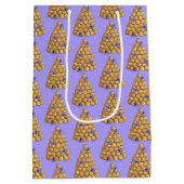 クロケムッシュ シュークリーム ウェディングケーキ デザイン ミディアムペーパーバッグ (裏面)