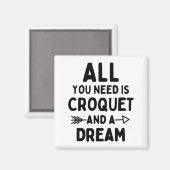 クロケーと夢しか必要ない。 マグネット (正面/裏面)