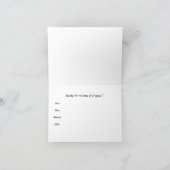 クロケーのゲームの準備は？ 招待状 (内部)