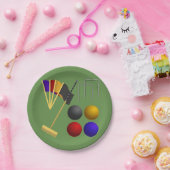 クロケーのゲーム紙プレート ペーパープレート (パーティー)