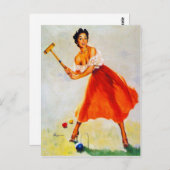 クロケーのピン留め ポストカード (正面/裏面)