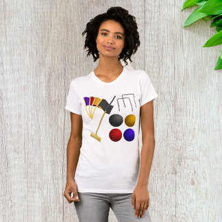 クロケーの女性Tシャツのゲーム Tシャツ