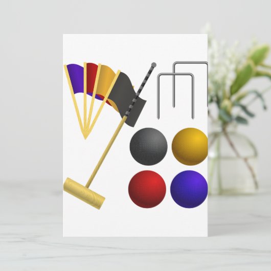 クロケー招待状 招待状 (スタンド正面)