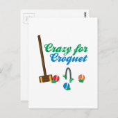 クロケー熱狂するト用 ポストカード (正面/裏面)