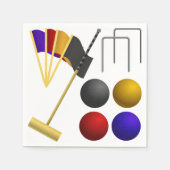 クロケー紙ナプキンスのゲーム スタンダードカクテルナプキン (正面)