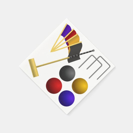 クロケー紙ナプキンスのゲーム スタンダードカクテルナプキン (角)