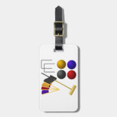 クロケー荷物タグのゲーム ラゲッジタグ (正面縦)