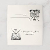 クロケー装置セット護送カード座席表アイボリー プレイスカード (外部開封)