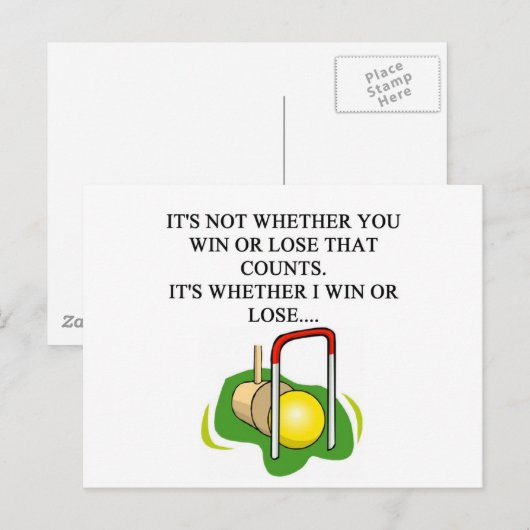 クロケー選手 ポストカード (正面/裏面)