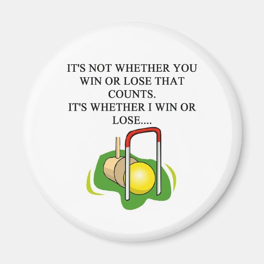 クロケー選手 マグネット (正面)