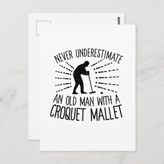 クロケー・マレー老人を過小評価しない ポストカード (正面/裏面)