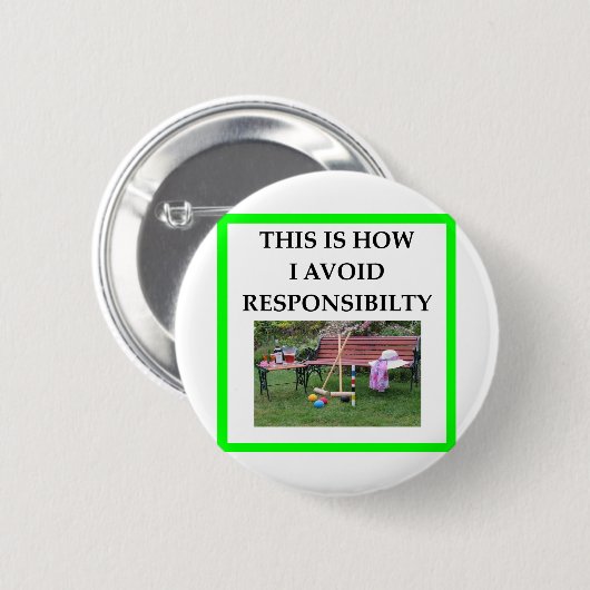 クロケー 缶バッジ (正面&裏面)