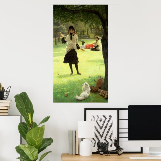 クロケー、c.1878 ポスター (ホームオフィス)