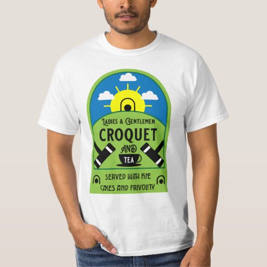 クロケ最高のおもしろいゲームTシャツ Tシャツ (正面)