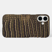 "クロコシック:ラグスリザードルック" Case-Mate iPhoneケース (裏面 (横))