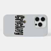 クロコダイルでできた「Crickey」: オージースラングワード iPhoneケース (裏面横)