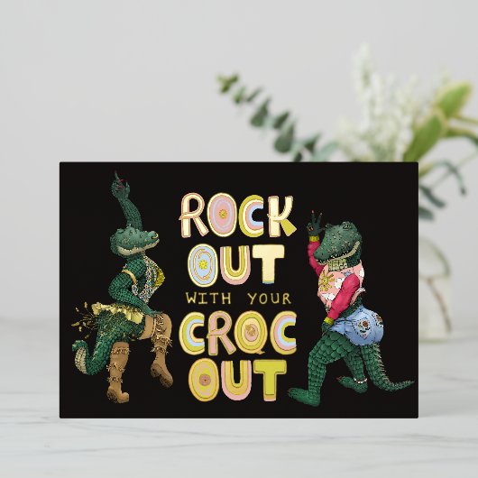 クロコダイルと一緒にロックしよう！クロコ出して！ 箔シーズンカード (立ち正面)
