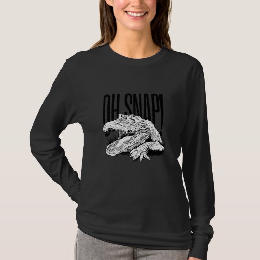 クロコダイルの怖い歯 Tシャツ (正面)
