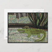 クロコダイルの散歩 ポストカード (正面/裏面)