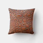 クロコダイルの皮に似せたもの クッション (裏面)