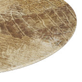 クロコダイルろうけつ染めパターン、布のテクスチャ。 カッティングボード (角)