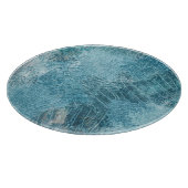 クロコダイルろうけつ染め：テクスチャード生地アート カッティングボード (角)