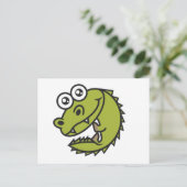 クロコダイルカワイイベビークロック ポストカード (スタンド正面)