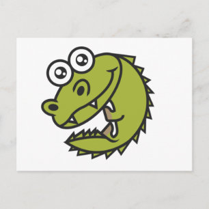 クロコダイルカワイイベビークロック ポストカード