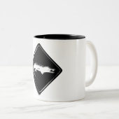 クロコダイルサインマグ ツートーンマグカップ (正面右)