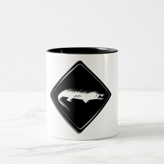 クロコダイルサインマグ ツートーンマグカップ (中央)