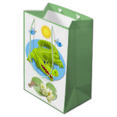 クロコダイルスマイル誕生日 ミディアムペーパーバッグ (裏面アングル)