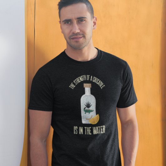 クロコダイルテキーラボトルワームおもしろいことわざ Tシャツ