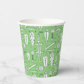 クロコダイルパターンのスケッチ 紙コップ (正面)