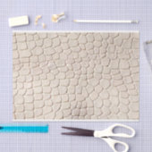 クロコダイルプリントクリームビエゲ 薄葉紙 (クラフト)