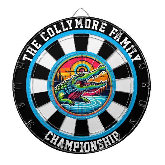 クロコダイルレイクプレシジョンデザイン ダーツボード (正面)