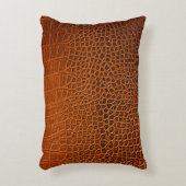 クロコダイルレザー アクセントクッション (正面(垂直))