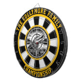 クロコダイル十字線デザイン ダーツボード (正面右)