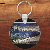 クロコダイル引用文 – ウィンストンチャーチル キーホルダー (正面)