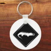 クロコダイル標識キーチェーン キーホルダー (正面)