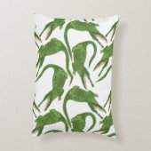 クロコダイル白い水のカラーアレイ アクセントクッション (裏面(縦))