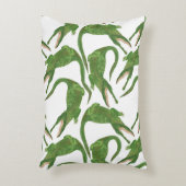 クロコダイル白い水のカラーアレイ アクセントクッション (正面(垂直))