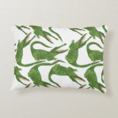 クロコダイル白い水のカラーアレイ アクセントクッション (裏面)