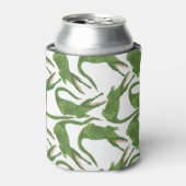 クロコダイル白い水のカラーアレイ 缶クーラー (缶正面)