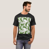 クロコダイル白い水のカラーアレイ Tシャツ (正面フル)