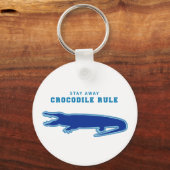 クロコダイル規則(青) キーホルダー (正面)