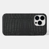 クロコダイル調プリント iPhoneケース (裏面横)