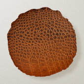 クロコダイル革 ラウンドクッション (裏面)