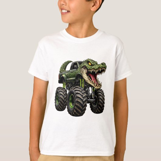 クロコダイル オフロード モンスタートラック Tシャツ (正面)
