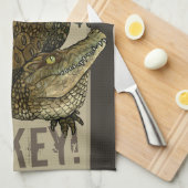 クロコダイル・クリキー！ キッチンタオル (四つ折り)