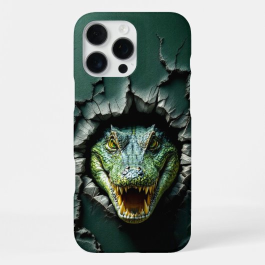 クロコダイル・ヒダウェイ iPhoneケース (裏面)